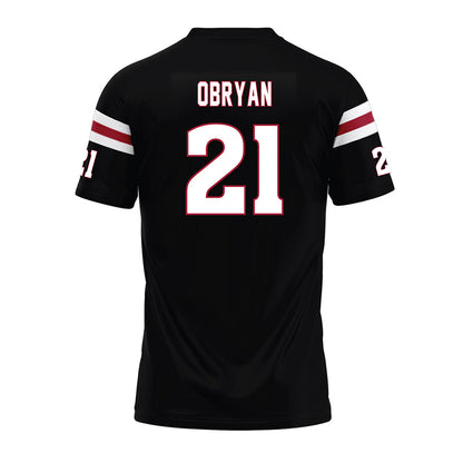 Lenoir Rhyne - NCAA Football : Tate OBryan - Black Premium Football Jersey-1