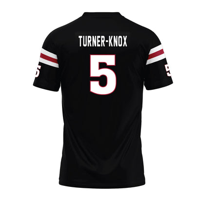 Lenoir Rhyne - NCAA Football : Zayvion Turner-Knox - Black Premium Football Jersey-1