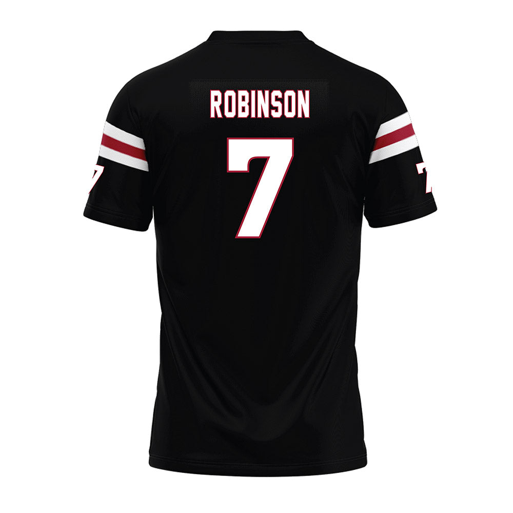 Lenoir Rhyne - NCAA Football : Khamoni Robinson - Black Premium Football Jersey-1