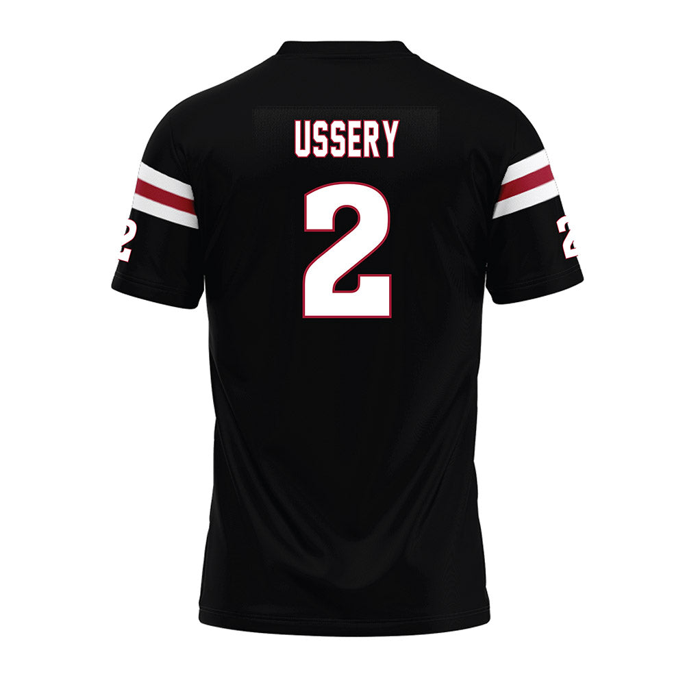 Lenoir Rhyne - NCAA Football : James Ussery - Black Premium Football Jersey-1