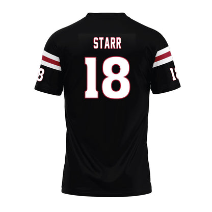 Lenoir Rhyne - NCAA Football : Deontae Starr - Black Premium Football Jersey-1