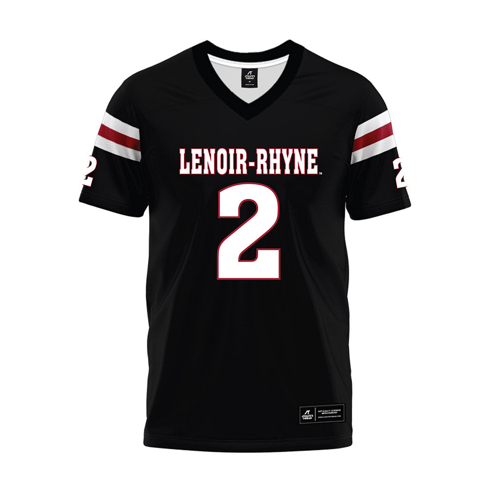 Lenoir Rhyne - NCAA Football : James Ussery - Black Premium Football Jersey-0