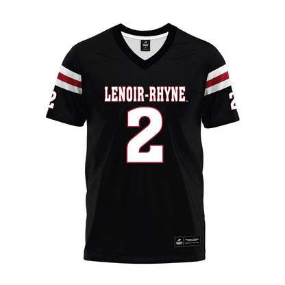 Lenoir Rhyne - NCAA Football : James Ussery - Black Premium Football Jersey-0