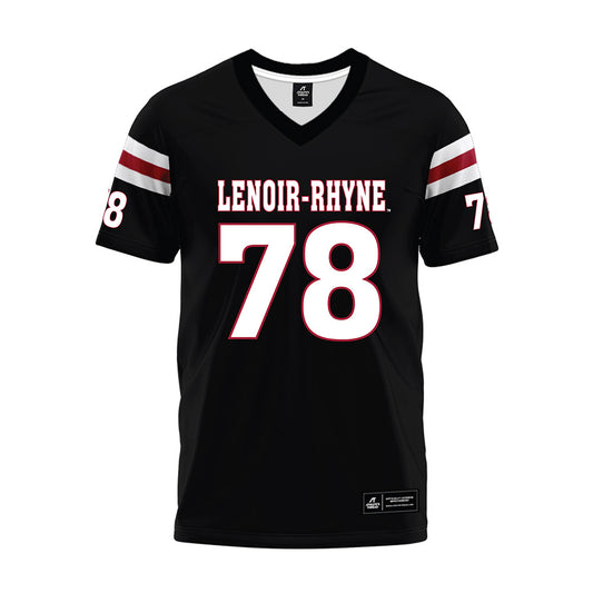 Lenoir Rhyne - NCAA Football : Noah Horton - Black Premium Football Jersey-0