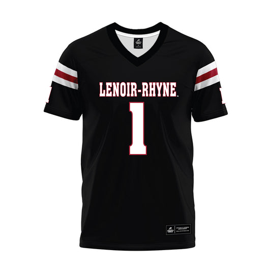 Lenoir Rhyne - NCAA Football : Songa Yates III - Black Premium Football Jersey-0