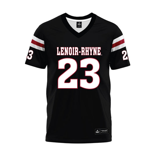 Lenoir Rhyne - NCAA Football : Trey Brenton - Black Premium Football Jersey-0