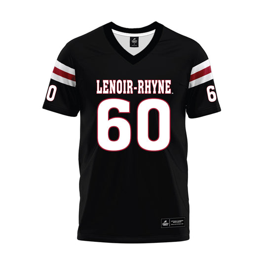 Lenoir Rhyne - NCAA Football : Erik Garrett - Black Premium Football Jersey-0