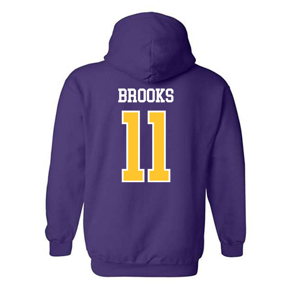 UWSP - NCAA Football : Kevin Brooks - Classic Shersey Hooded Sweatshirt-1