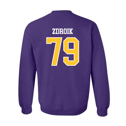 UWSP - NCAA Football : Daniel Zdroik - Classic Shersey Crewneck Sweatshirt-1
