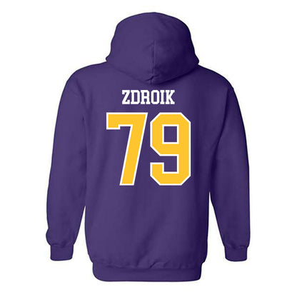 UWSP - NCAA Football : Daniel Zdroik - Classic Shersey Hooded Sweatshirt-1