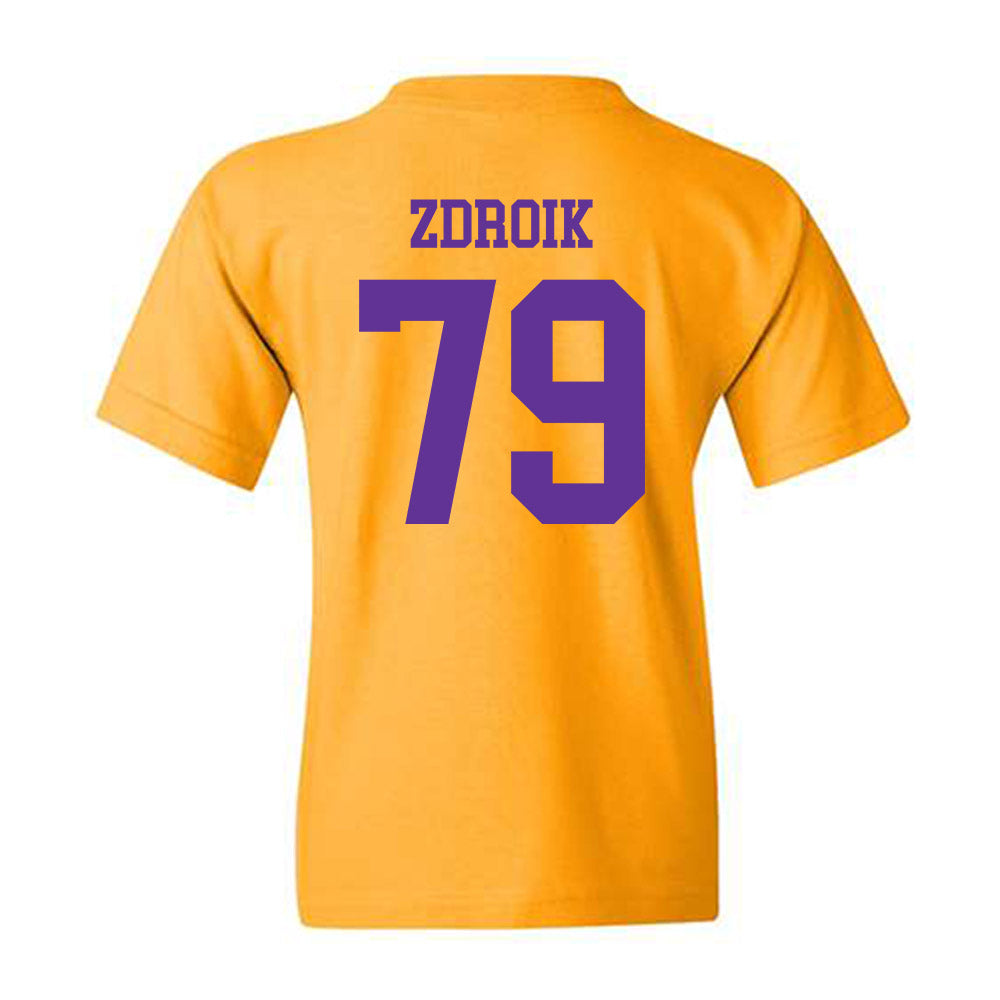 UWSP - NCAA Football : Daniel Zdroik - Youth T-Shirt-1