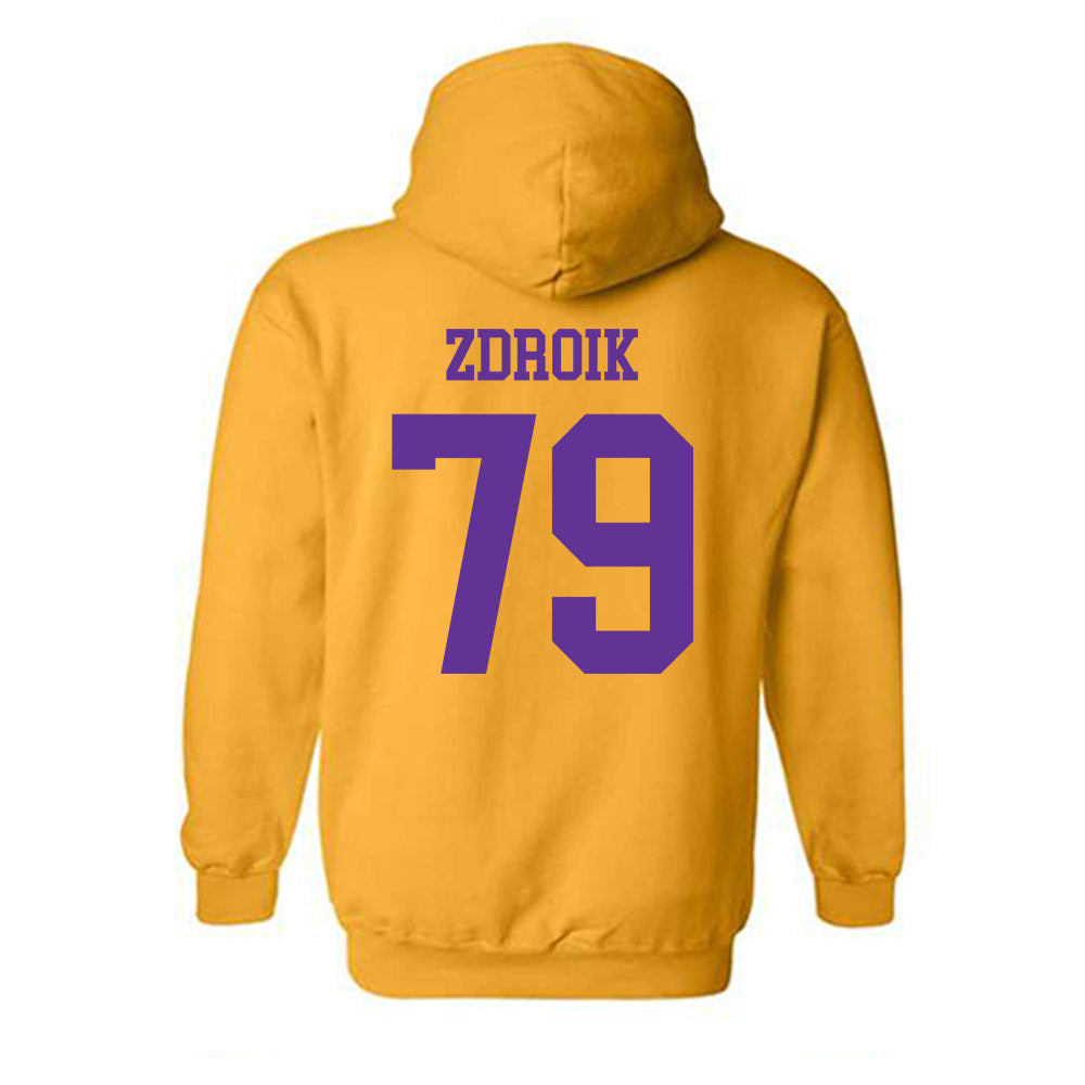 UWSP - NCAA Football : Daniel Zdroik - Hooded Sweatshirt-1