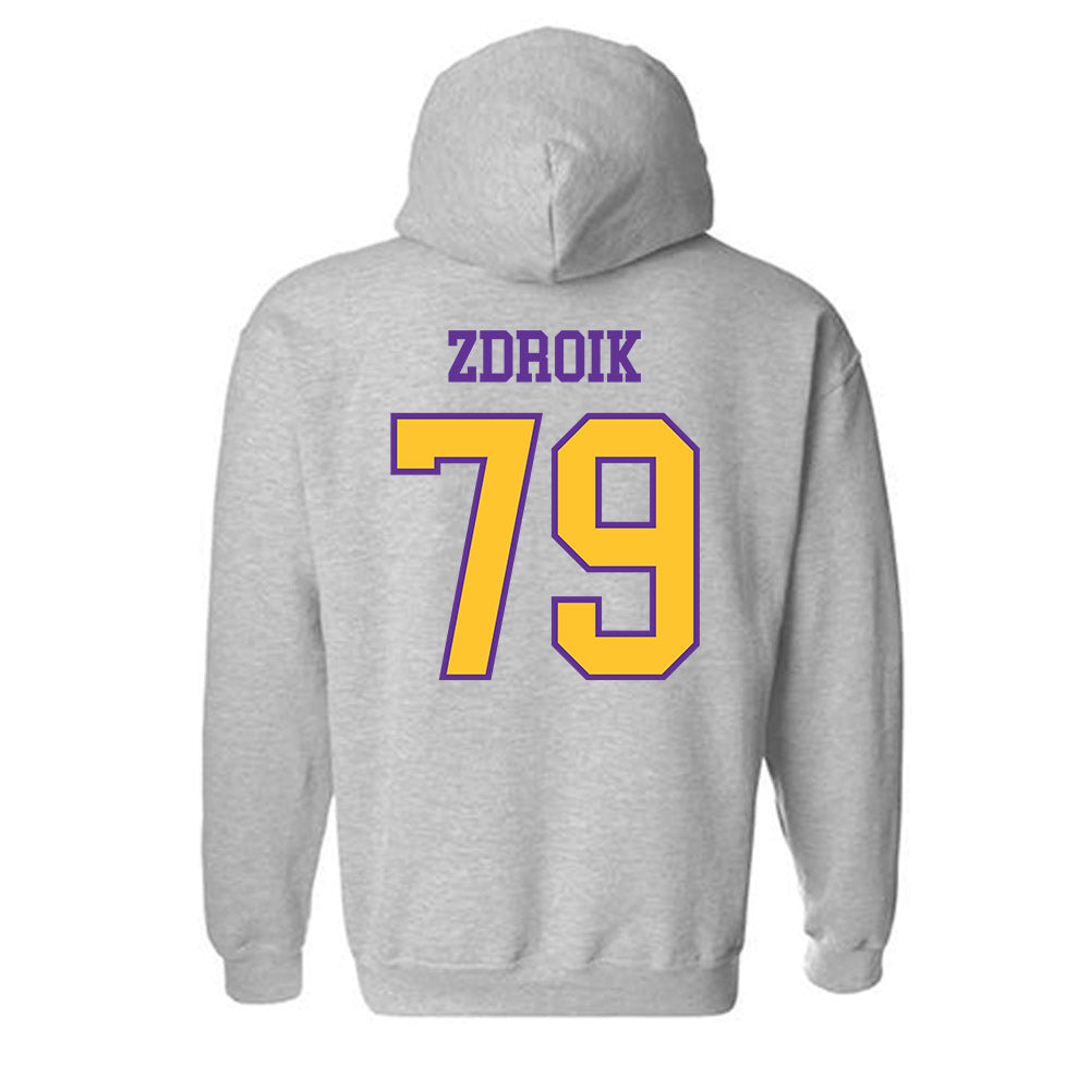 UWSP - NCAA Football : Daniel Zdroik - Classic Shersey Hooded Sweatshirt-1