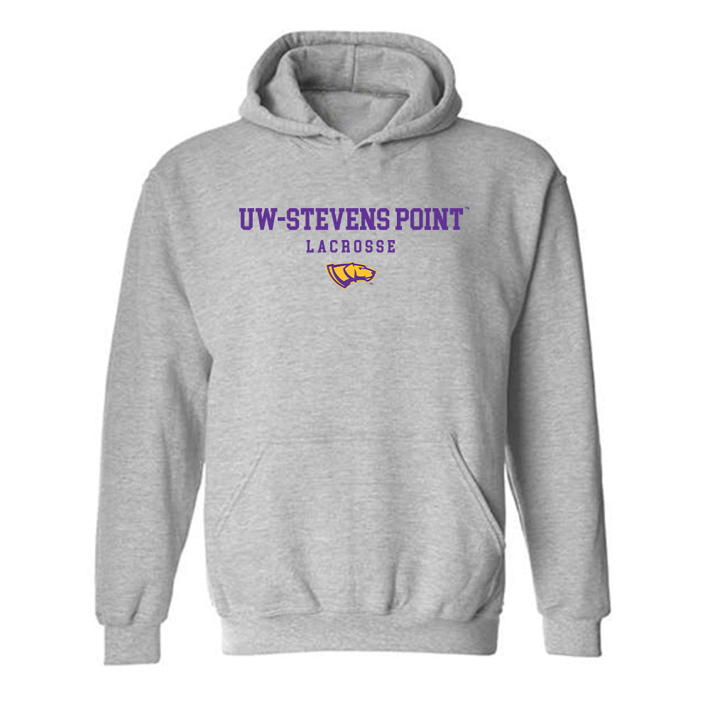 UWSP - NCAA Women's Lacrosse : Allison Schmidli - Classic Shersey Hooded Sweatshirt-0