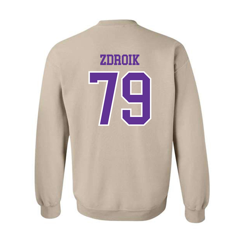 UWSP - NCAA Football : Daniel Zdroik - Classic Shersey Crewneck Sweatshirt-1