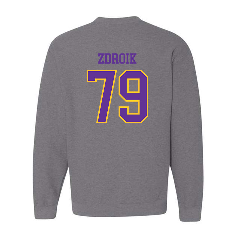 UWSP - NCAA Football : Daniel Zdroik - Classic Shersey Crewneck Sweatshirt-1