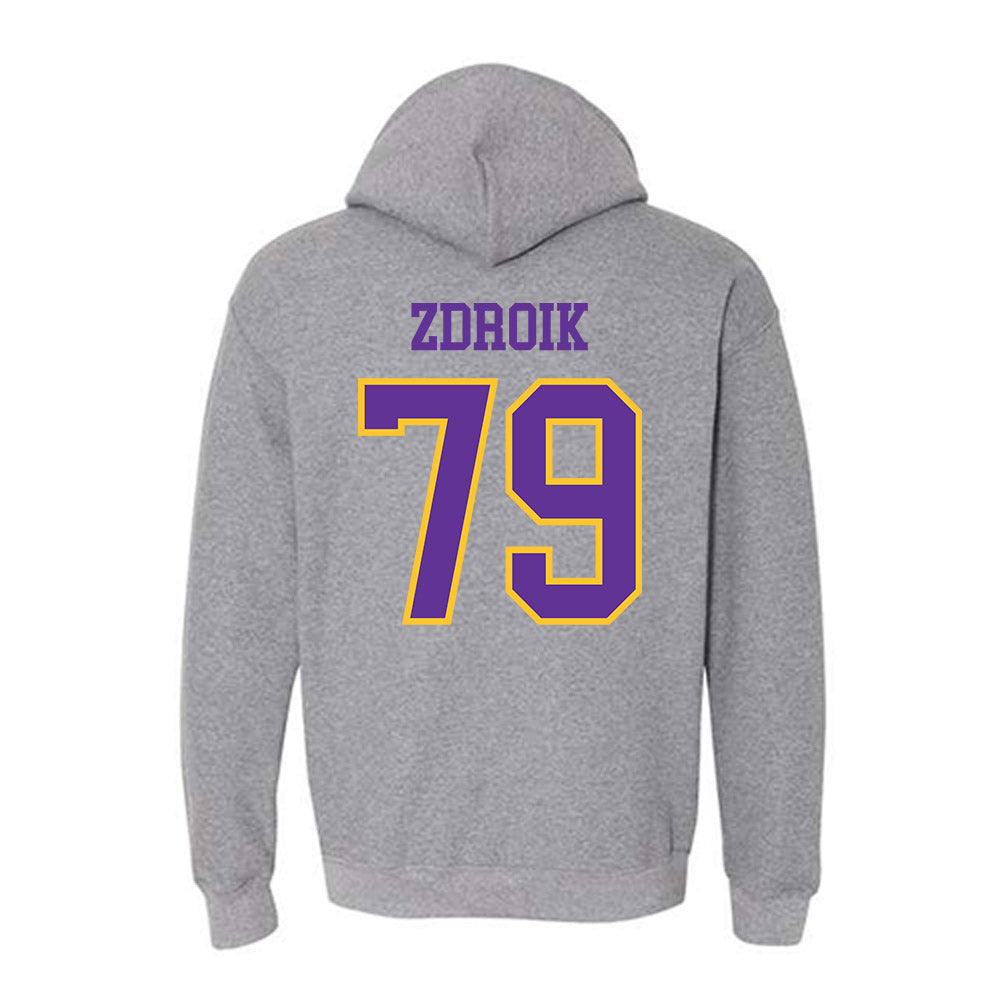UWSP - NCAA Football : Daniel Zdroik - Classic Shersey Hooded Sweatshirt-1