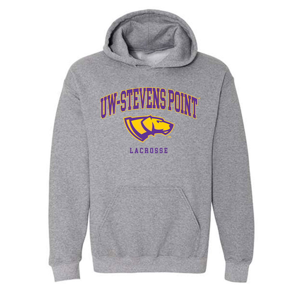 UWSP - NCAA Women's Lacrosse : Allison Schmidli - Classic Shersey Hooded Sweatshirt-0
