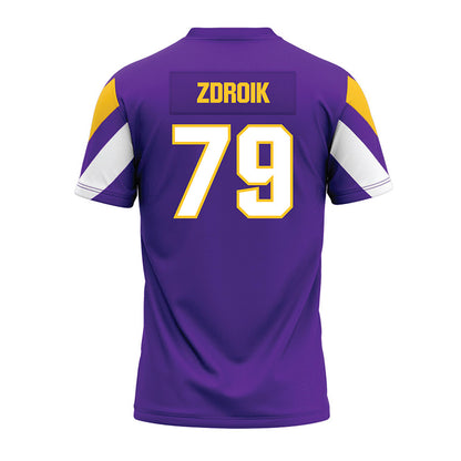 UWSP - NCAA Football : Daniel Zdroik - Purple Premium Football Jersey-1