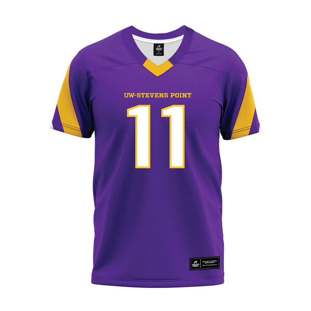UWSP - NCAA Football : Kevin Brooks - Purple Premium Football Jersey-0