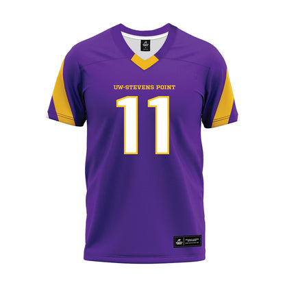 UWSP - NCAA Football : Kevin Brooks - Purple Premium Football Jersey-0