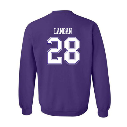 Winona - NCAA Baseball : John Langan - Classic Shersey Crewneck Sweatshirt-1