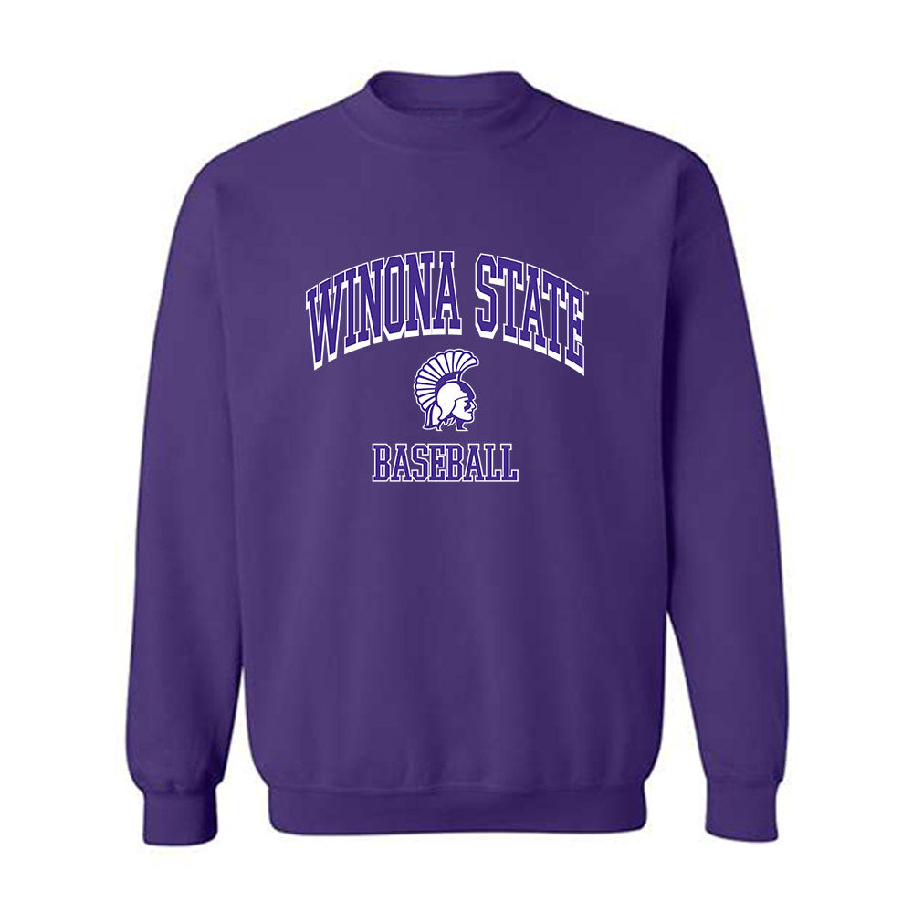 Winona - NCAA Baseball : John Langan - Classic Shersey Crewneck Sweatshirt-0