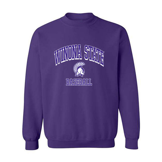 Winona - NCAA Baseball : John Langan - Classic Shersey Crewneck Sweatshirt-0