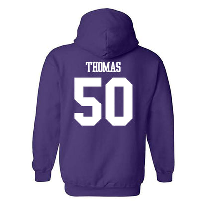 Winona - NCAA Football : Taiden Thomas - Classic Shersey Hooded Sweatshirt-1