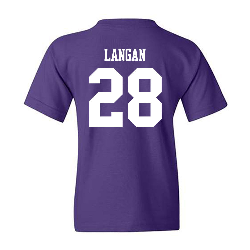 Winona - NCAA Baseball : John Langan - Classic Shersey Youth T-Shirt-1
