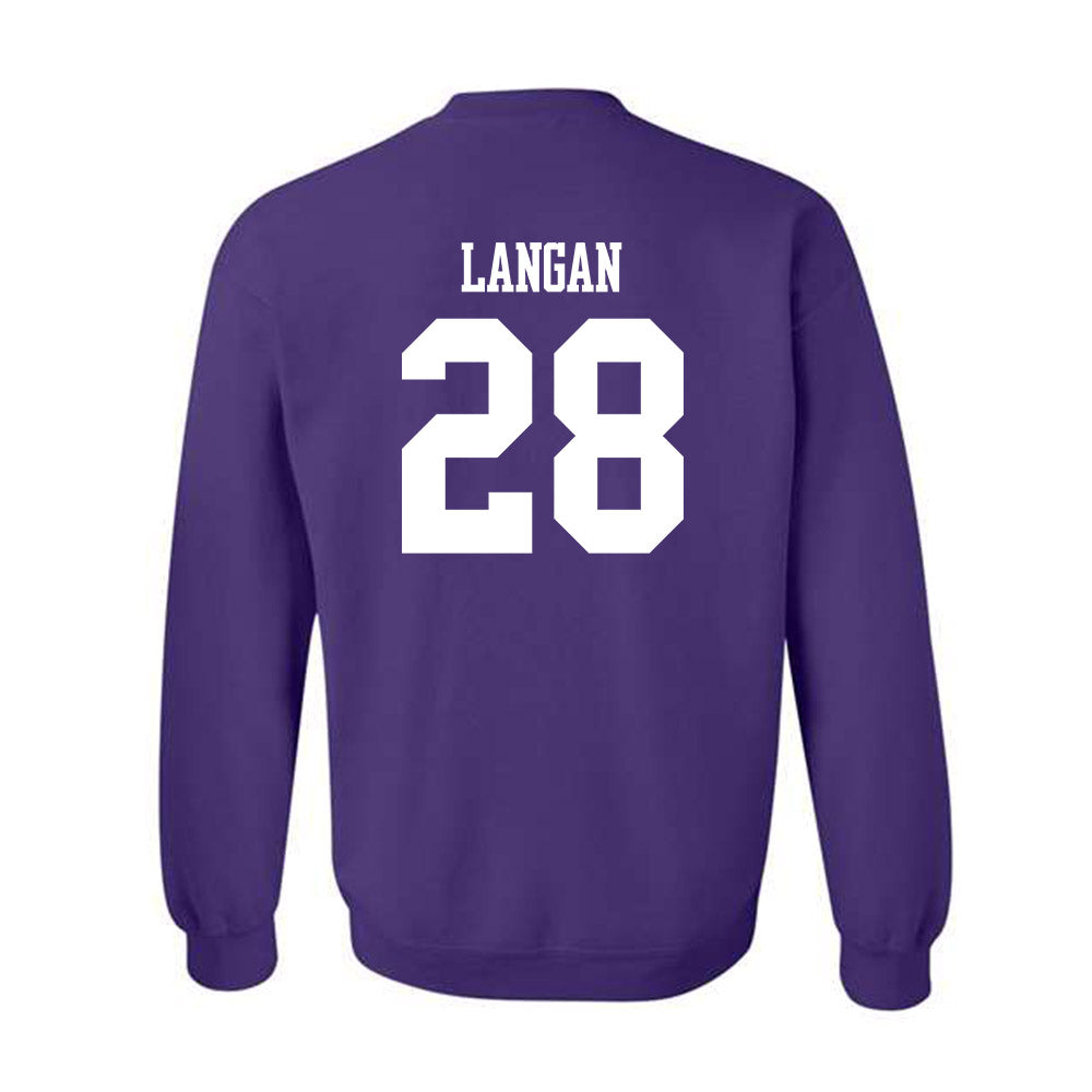 Winona - NCAA Baseball : John Langan - Classic Shersey Crewneck Sweatshirt-1