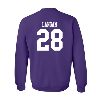 Winona - NCAA Baseball : John Langan - Classic Shersey Crewneck Sweatshirt-1