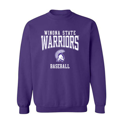 Winona - NCAA Baseball : John Langan - Classic Shersey Crewneck Sweatshirt-0