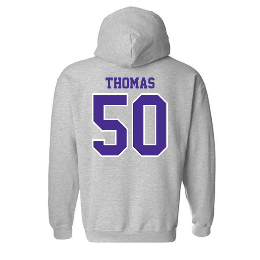 Winona - NCAA Football : Taiden Thomas - Classic Shersey Hooded Sweatshirt-1