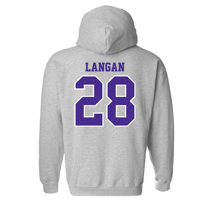 Winona - NCAA Baseball : John Langan - Classic Shersey Hooded Sweatshirt-1
