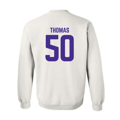 Winona - NCAA Football : Taiden Thomas - Classic Shersey Crewneck Sweatshirt-1