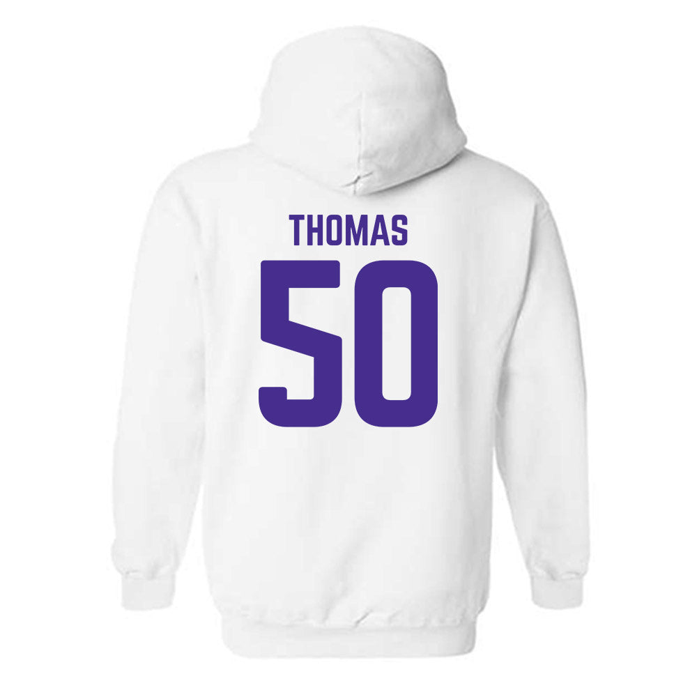 Winona - NCAA Football : Taiden Thomas - Classic Shersey Hooded Sweatshirt-1