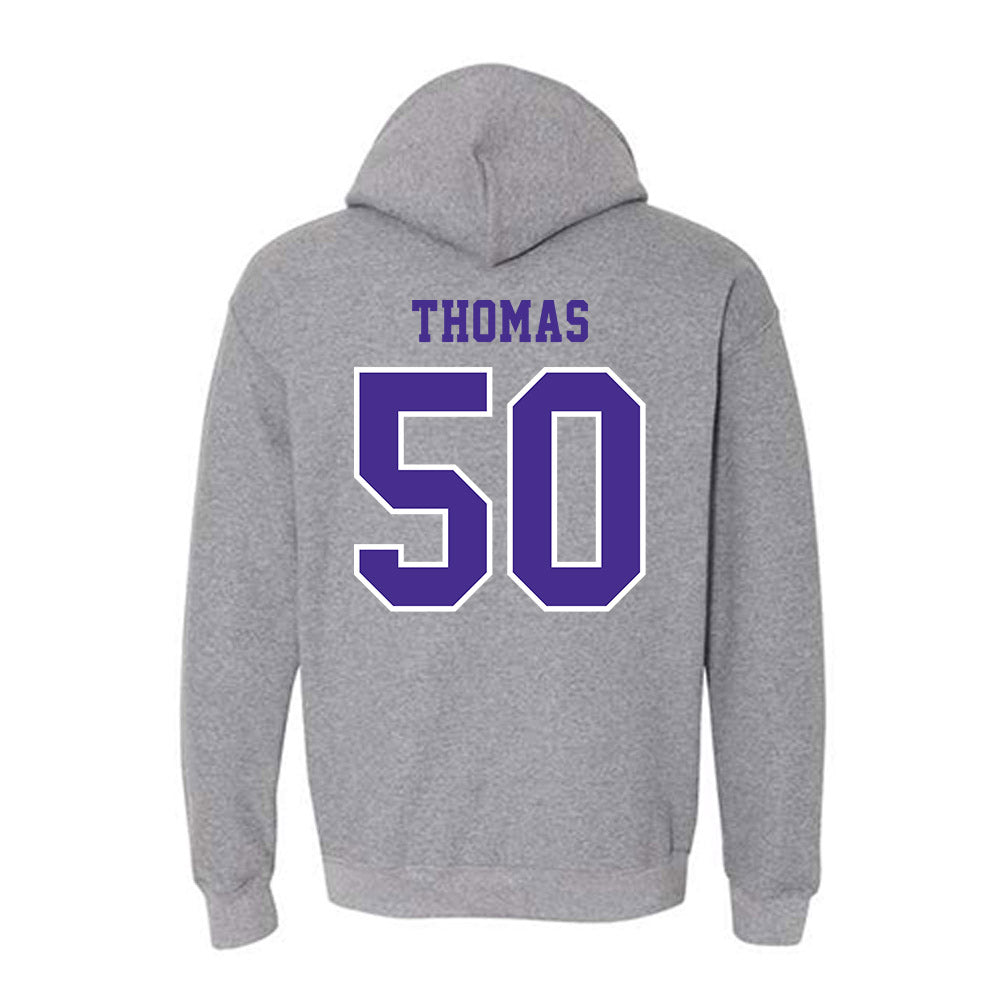 Winona - NCAA Football : Taiden Thomas - Classic Shersey Hooded Sweatshirt-1