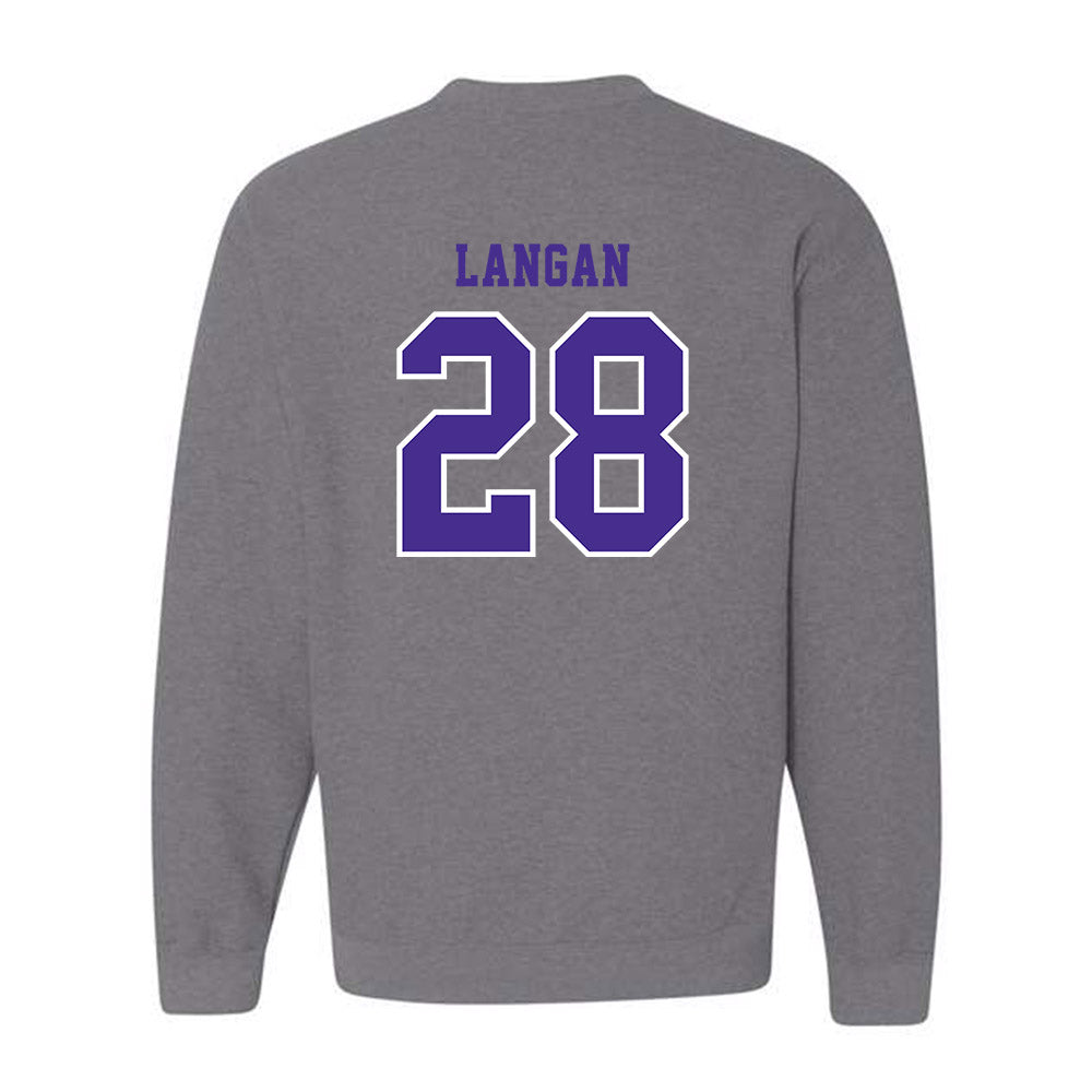 Winona - NCAA Baseball : John Langan - Classic Shersey Crewneck Sweatshirt-1