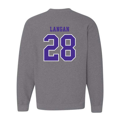 Winona - NCAA Baseball : John Langan - Classic Shersey Crewneck Sweatshirt-1