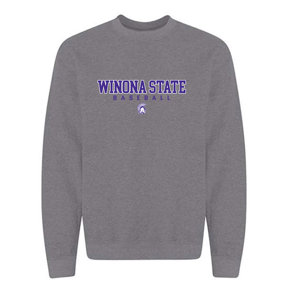Winona - NCAA Baseball : John Langan - Classic Shersey Crewneck Sweatshirt-0