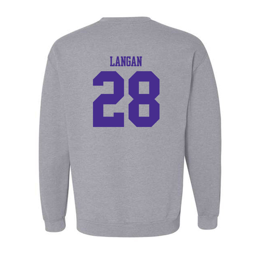 Winona - NCAA Baseball : John Langan - Classic Shersey Crewneck Sweatshirt-1