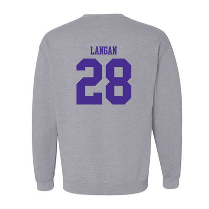 Winona - NCAA Baseball : John Langan - Classic Shersey Crewneck Sweatshirt-1