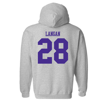 Winona - NCAA Baseball : John Langan - Classic Shersey Hooded Sweatshirt-1