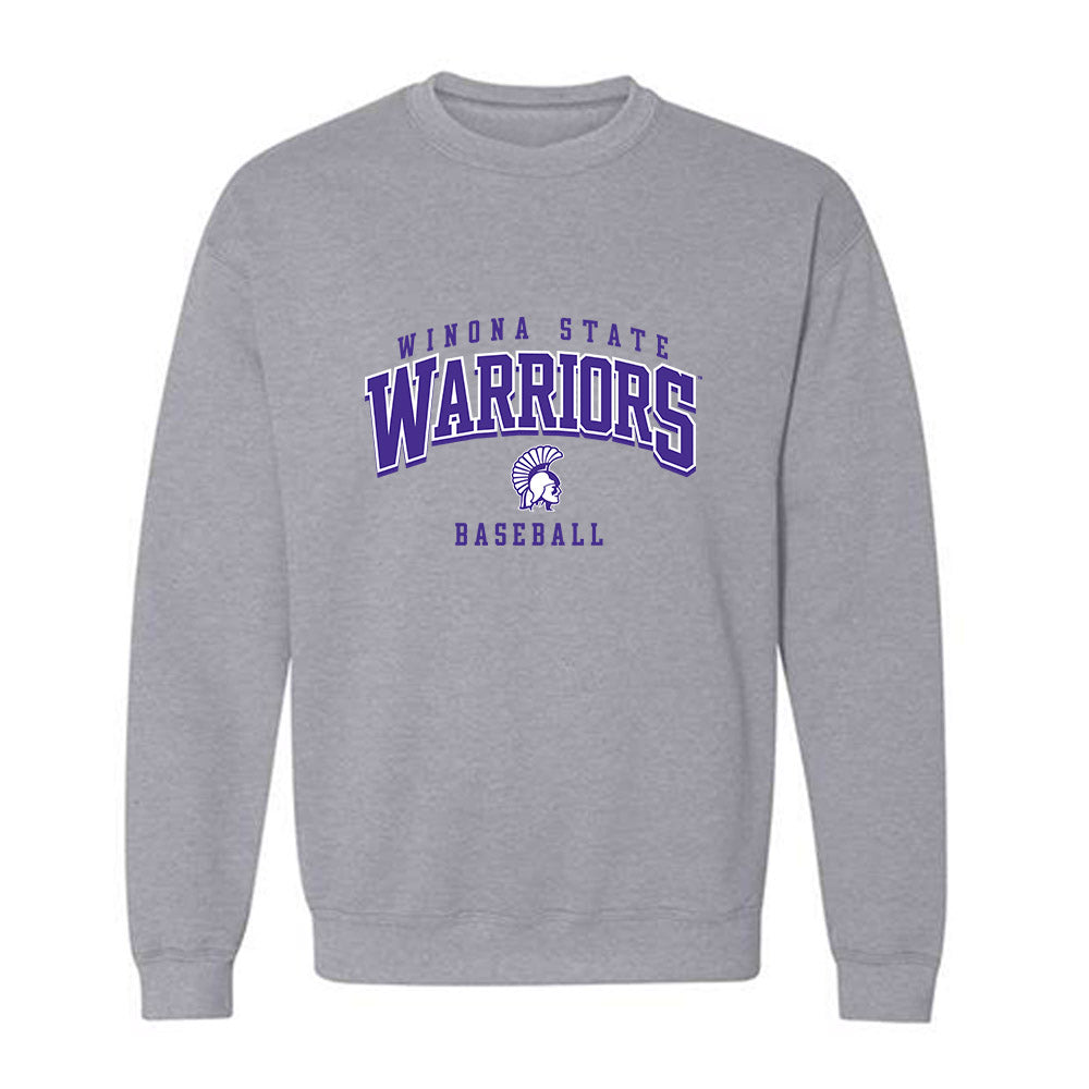Winona - NCAA Baseball : Max Aug - Classic Shersey Crewneck Sweatshirt-0