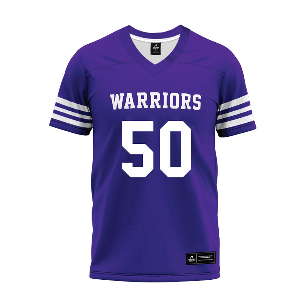 Winona - NCAA Football : Taiden Thomas - Purple Premium Football Jersey-0
