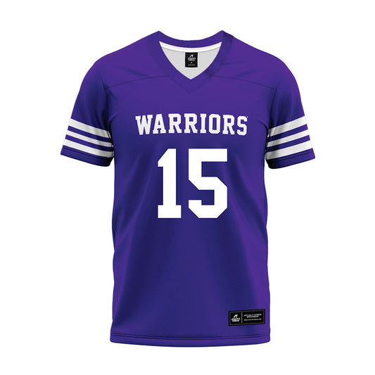 Winona - NCAA Football : Jackson Flottmeyer - Purple Premium Football Jersey-0
