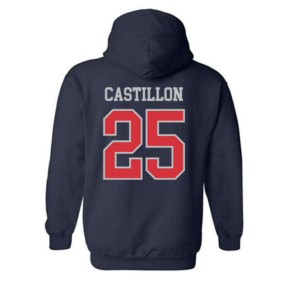 SMC - NCAA Women's Volleyball : Abby Castillon - Classic Shersey Hooded Sweatshirt-1