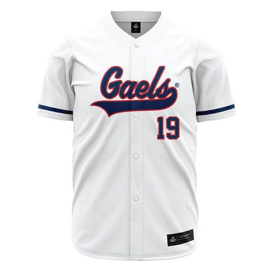 SMC - NCAA Baseball : Brett Williams - white Jersey-0