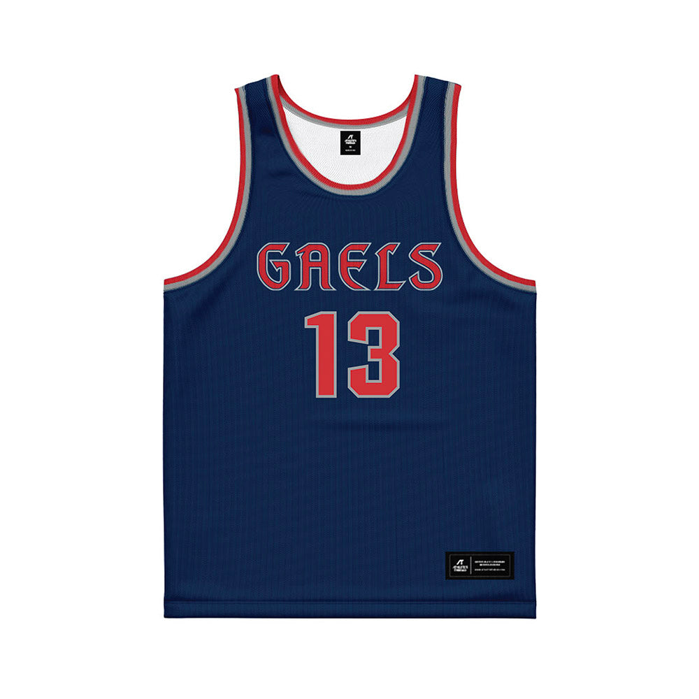 SMC - NCAA Women's Basketball : Malia Latu - Blue Basketball Jersey-0